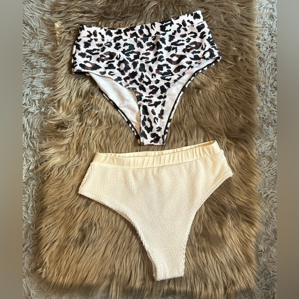High Waisted Bikini 👙 Bottoms Set of (2)